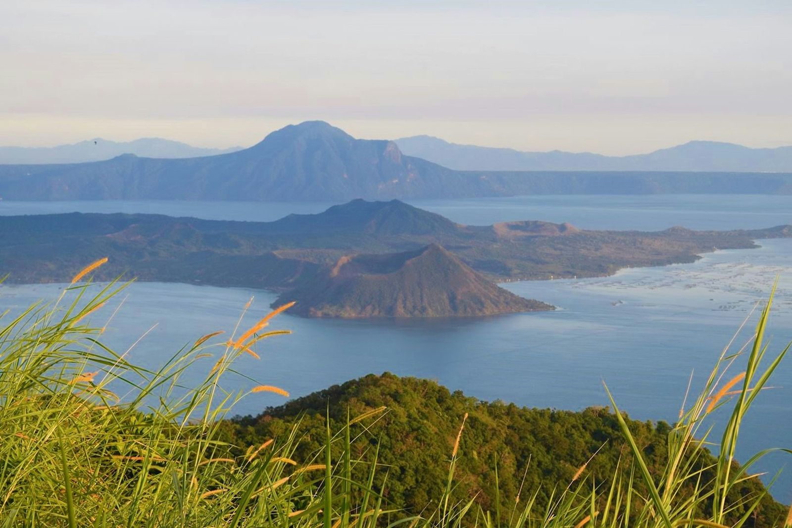 View of Taal Lake and volcano from the Tagaytay ridge